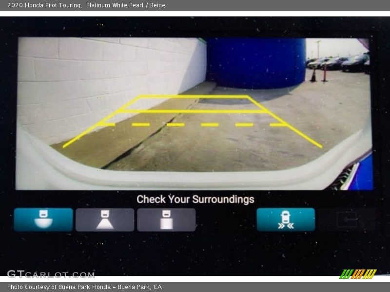 Platinum White Pearl / Beige 2020 Honda Pilot Touring