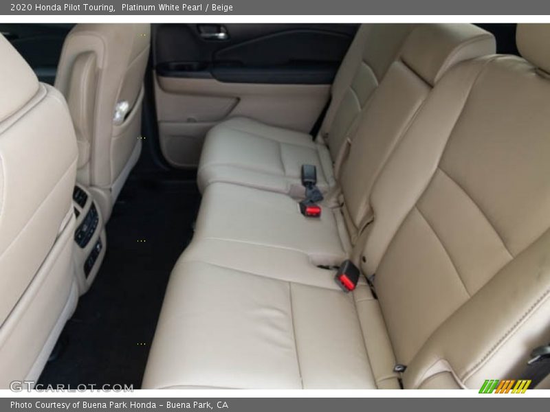 Platinum White Pearl / Beige 2020 Honda Pilot Touring