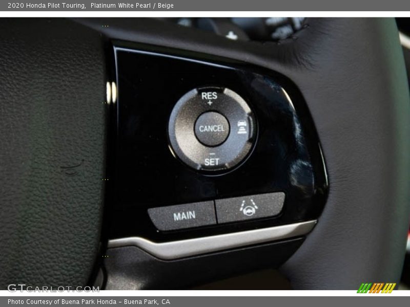 Platinum White Pearl / Beige 2020 Honda Pilot Touring