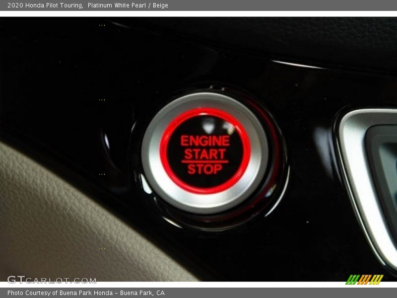 Platinum White Pearl / Beige 2020 Honda Pilot Touring