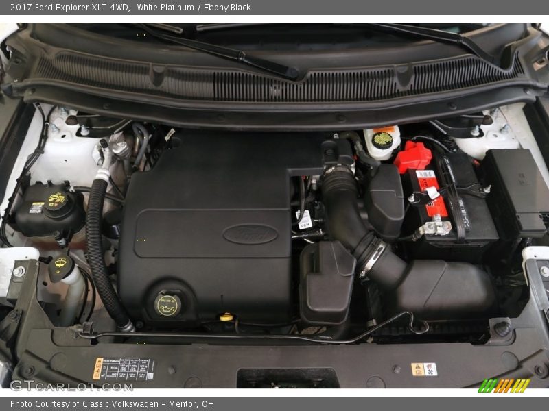 White Platinum / Ebony Black 2017 Ford Explorer XLT 4WD