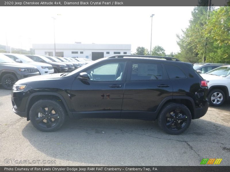 Diamond Black Crystal Pearl / Black 2020 Jeep Cherokee Altitude 4x4