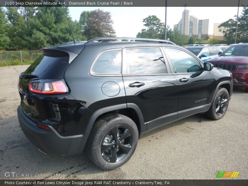 Diamond Black Crystal Pearl / Black 2020 Jeep Cherokee Altitude 4x4