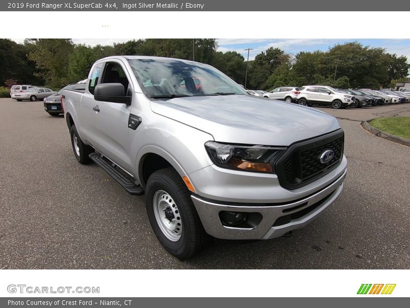 Ingot Silver Metallic / Ebony 2019 Ford Ranger XL SuperCab 4x4