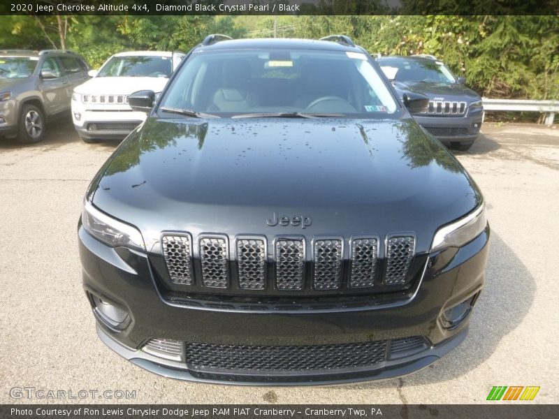 Diamond Black Crystal Pearl / Black 2020 Jeep Cherokee Altitude 4x4