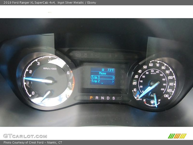 Ingot Silver Metallic / Ebony 2019 Ford Ranger XL SuperCab 4x4