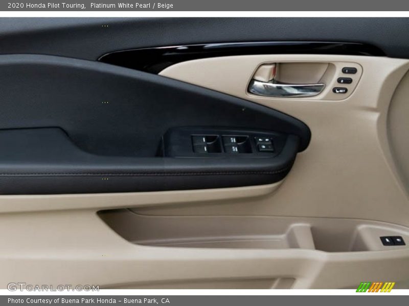 Platinum White Pearl / Beige 2020 Honda Pilot Touring