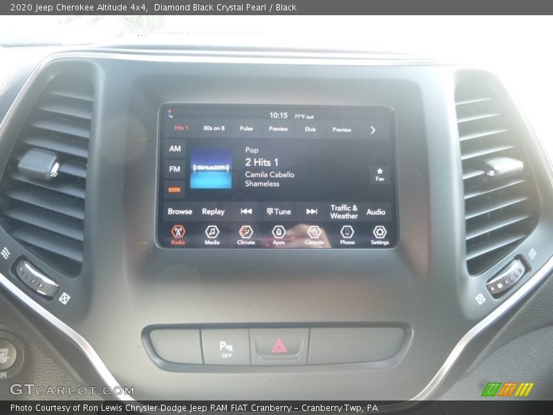 Diamond Black Crystal Pearl / Black 2020 Jeep Cherokee Altitude 4x4