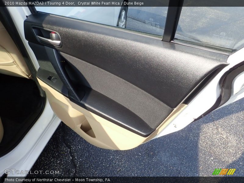Crystal White Pearl Mica / Dune Beige 2010 Mazda MAZDA3 i Touring 4 Door