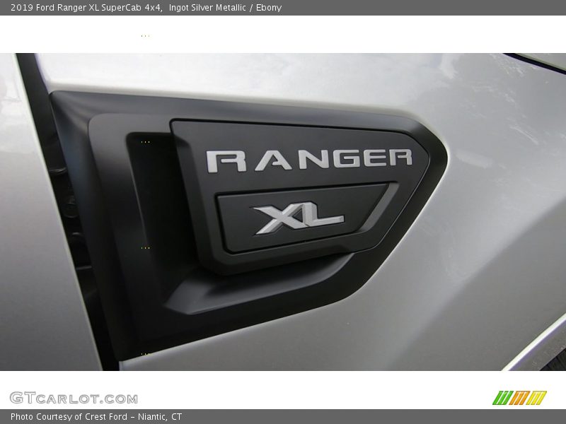 Ingot Silver Metallic / Ebony 2019 Ford Ranger XL SuperCab 4x4