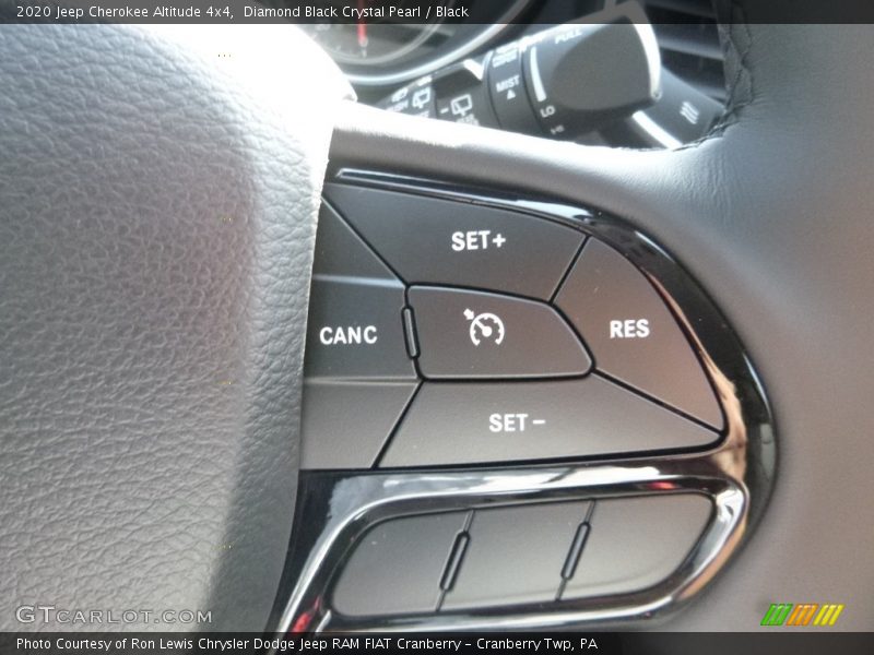 Diamond Black Crystal Pearl / Black 2020 Jeep Cherokee Altitude 4x4