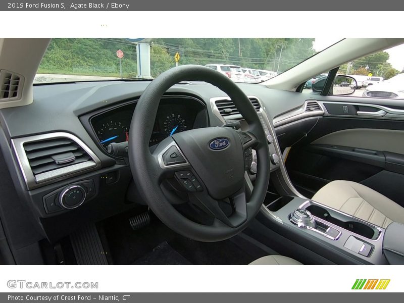 Agate Black / Ebony 2019 Ford Fusion S