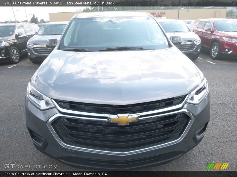 Satin Steel Metallic / Jet Black 2020 Chevrolet Traverse LS AWD