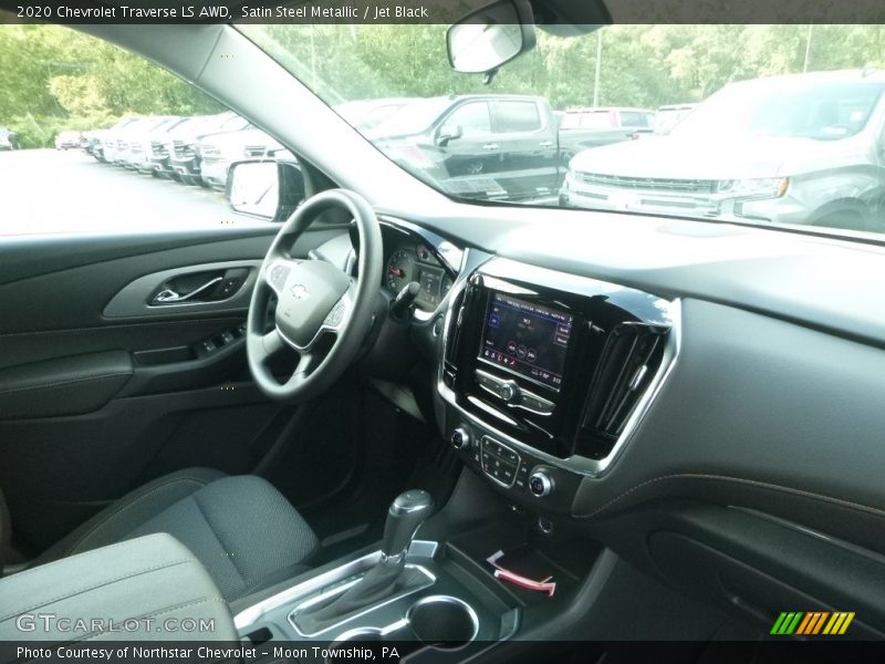 Satin Steel Metallic / Jet Black 2020 Chevrolet Traverse LS AWD