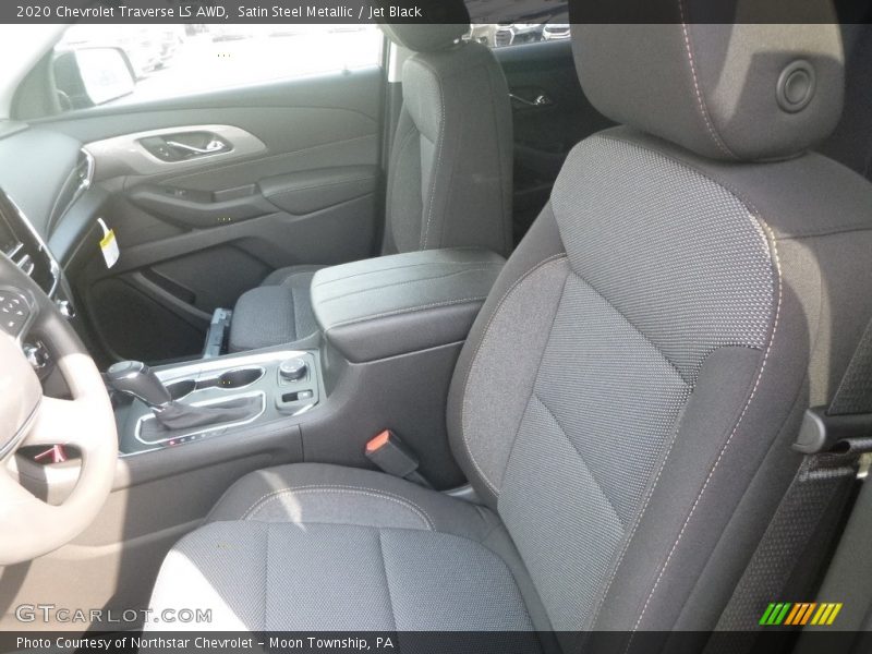 Satin Steel Metallic / Jet Black 2020 Chevrolet Traverse LS AWD
