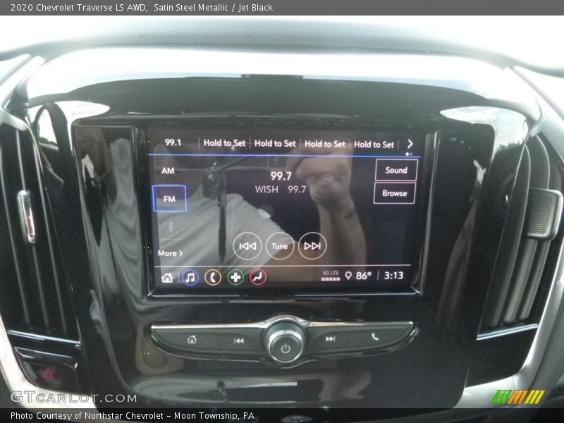 Satin Steel Metallic / Jet Black 2020 Chevrolet Traverse LS AWD