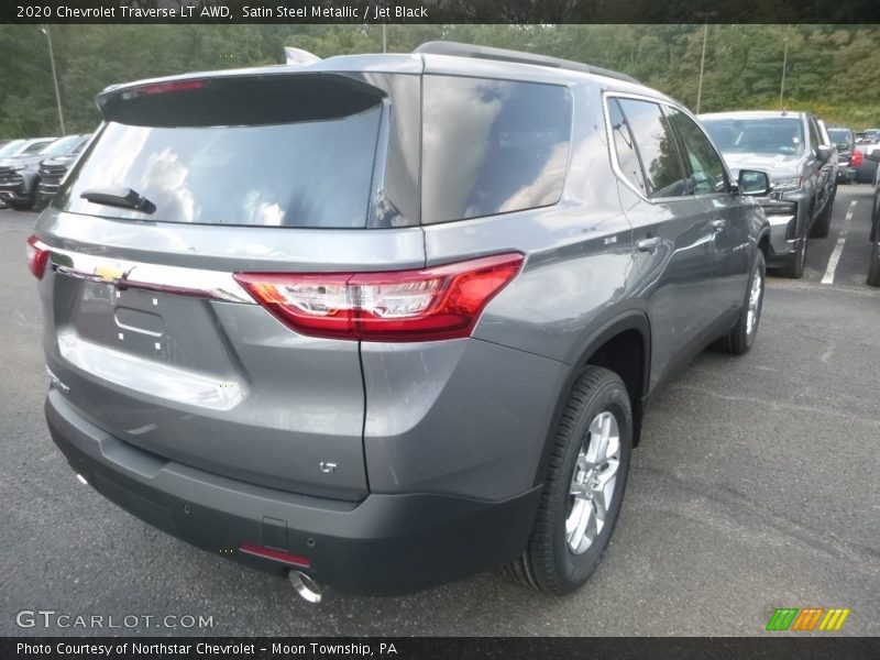 Satin Steel Metallic / Jet Black 2020 Chevrolet Traverse LT AWD