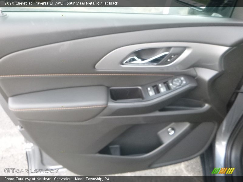 Satin Steel Metallic / Jet Black 2020 Chevrolet Traverse LT AWD