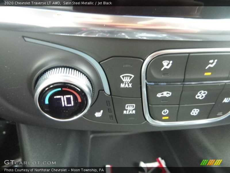 Satin Steel Metallic / Jet Black 2020 Chevrolet Traverse LT AWD