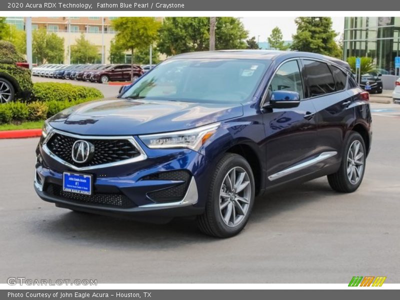 Fathom Blue Pearl / Graystone 2020 Acura RDX Technology