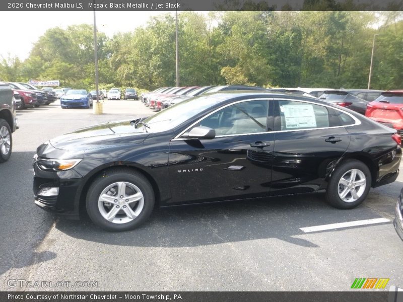 Mosaic Black Metallic / Jet Black 2020 Chevrolet Malibu LS