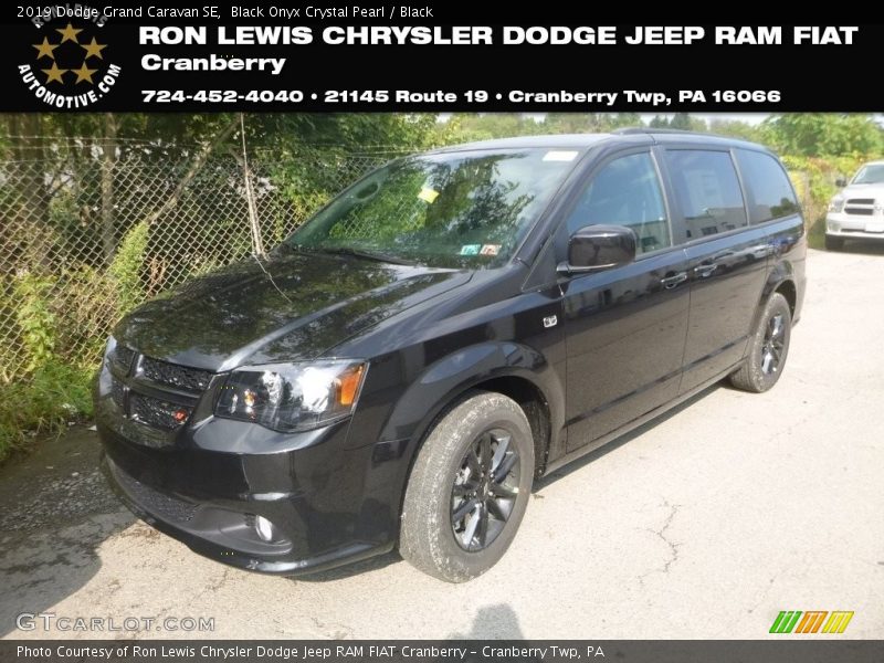 Black Onyx Crystal Pearl / Black 2019 Dodge Grand Caravan SE