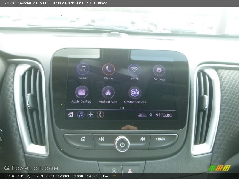 Mosaic Black Metallic / Jet Black 2020 Chevrolet Malibu LS