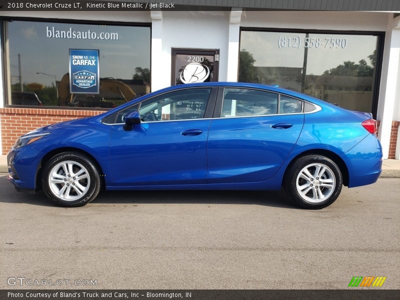 Kinetic Blue Metallic / Jet Black 2018 Chevrolet Cruze LT