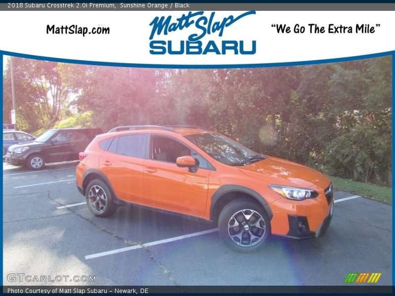 Sunshine Orange / Black 2018 Subaru Crosstrek 2.0i Premium