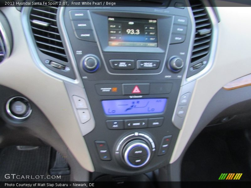 Frost White Pearl / Beige 2013 Hyundai Santa Fe Sport 2.0T