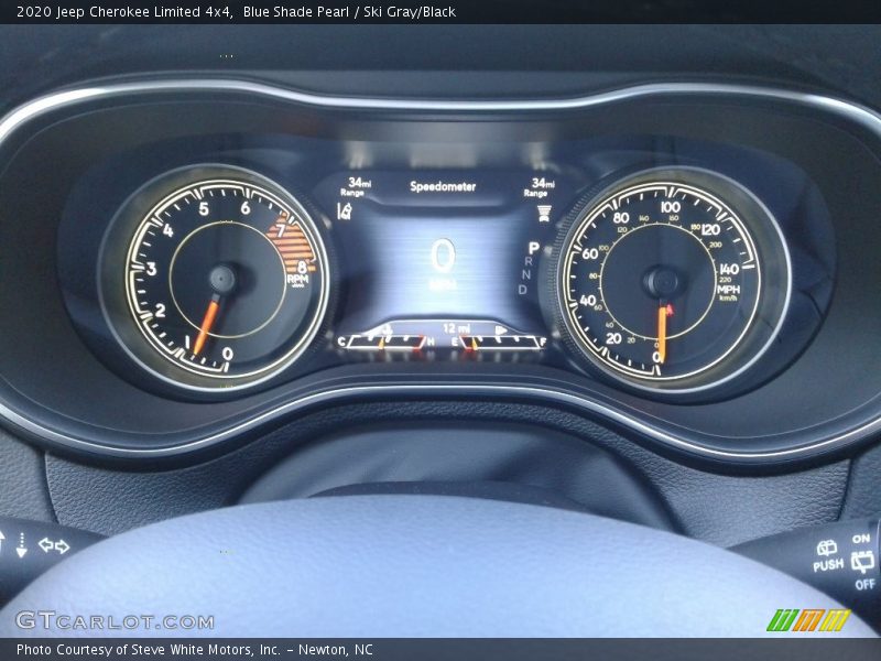 Blue Shade Pearl / Ski Gray/Black 2020 Jeep Cherokee Limited 4x4