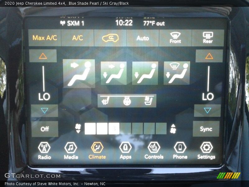 Blue Shade Pearl / Ski Gray/Black 2020 Jeep Cherokee Limited 4x4