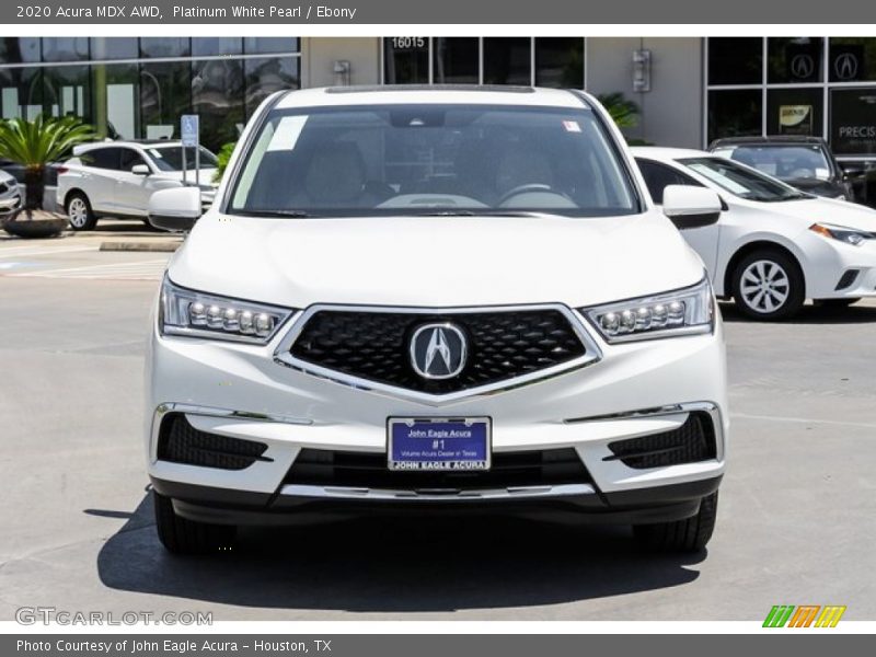 Platinum White Pearl / Ebony 2020 Acura MDX AWD