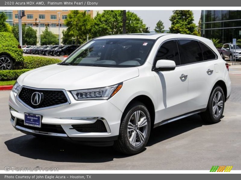 Platinum White Pearl / Ebony 2020 Acura MDX AWD