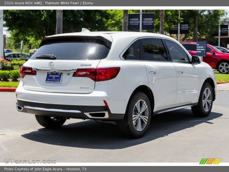 Platinum White Pearl / Ebony 2020 Acura MDX AWD