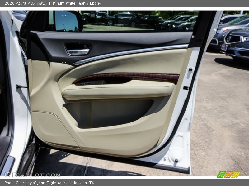 Platinum White Pearl / Ebony 2020 Acura MDX AWD