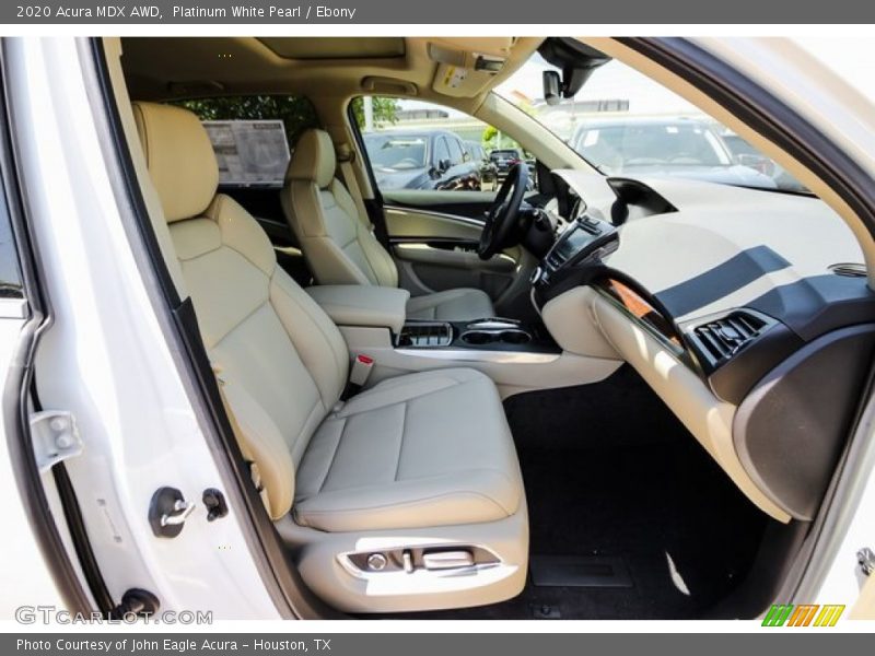 Platinum White Pearl / Ebony 2020 Acura MDX AWD