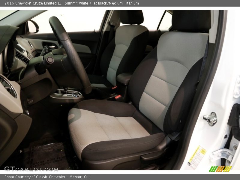 Summit White / Jet Black/Medium Titanium 2016 Chevrolet Cruze Limited LS