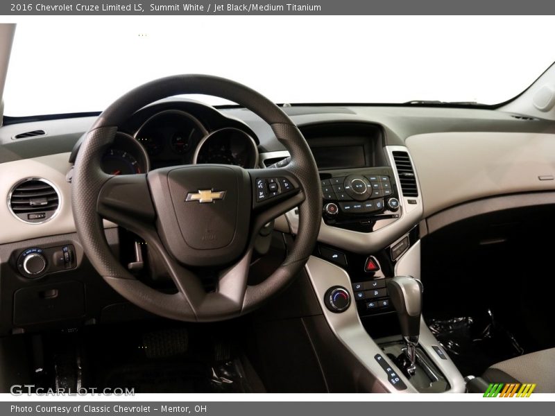 Summit White / Jet Black/Medium Titanium 2016 Chevrolet Cruze Limited LS