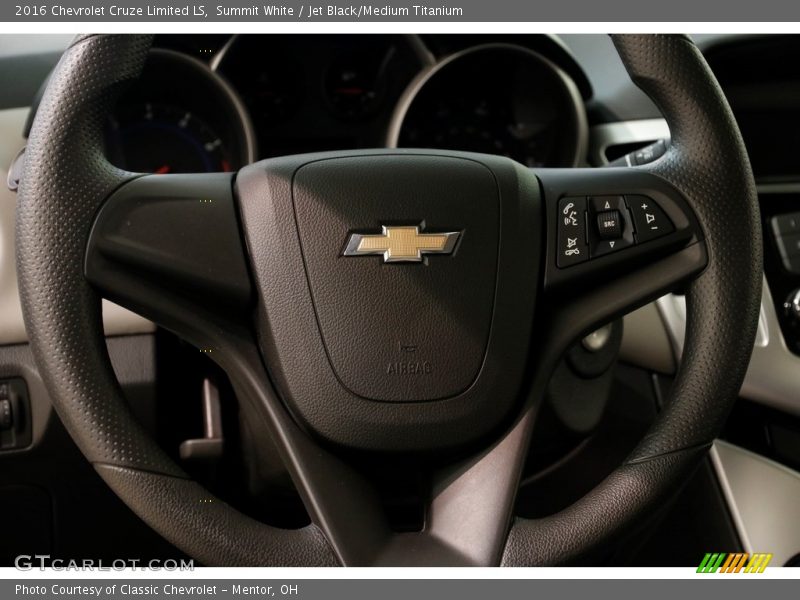 Summit White / Jet Black/Medium Titanium 2016 Chevrolet Cruze Limited LS