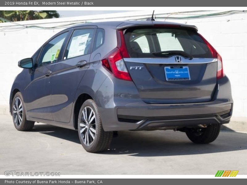 Modern Steel Metallic / Black 2019 Honda Fit EX