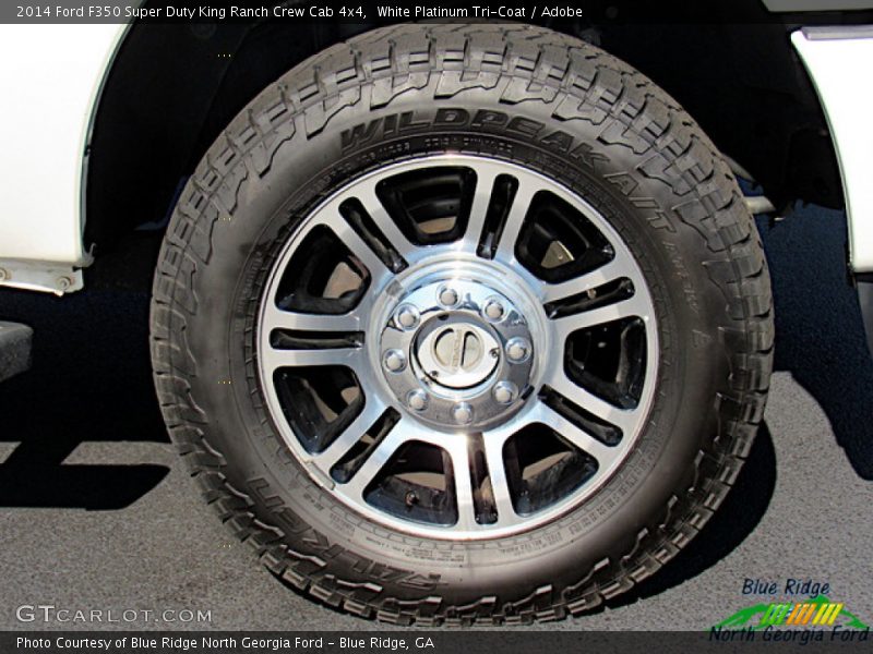 White Platinum Tri-Coat / Adobe 2014 Ford F350 Super Duty King Ranch Crew Cab 4x4