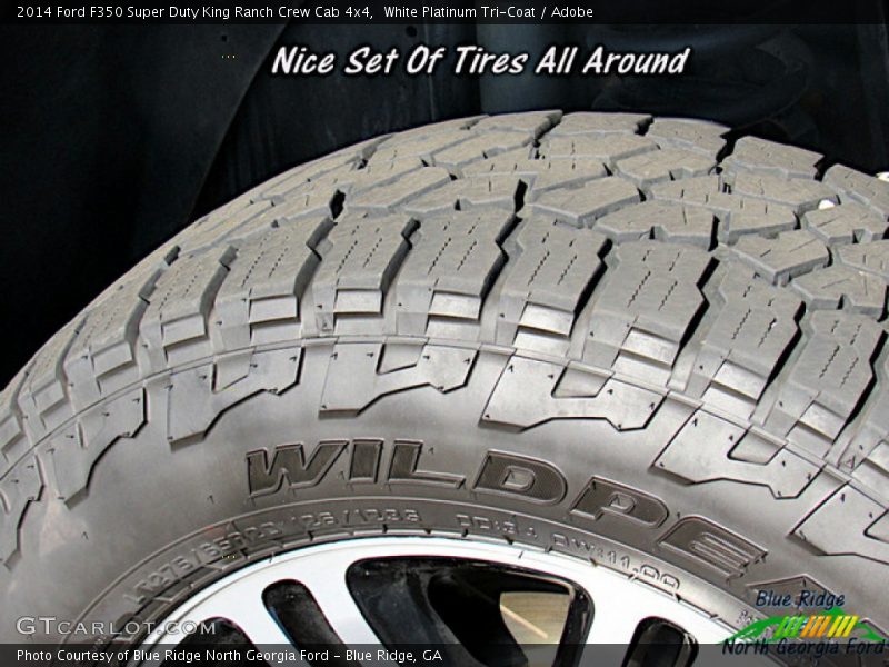 White Platinum Tri-Coat / Adobe 2014 Ford F350 Super Duty King Ranch Crew Cab 4x4