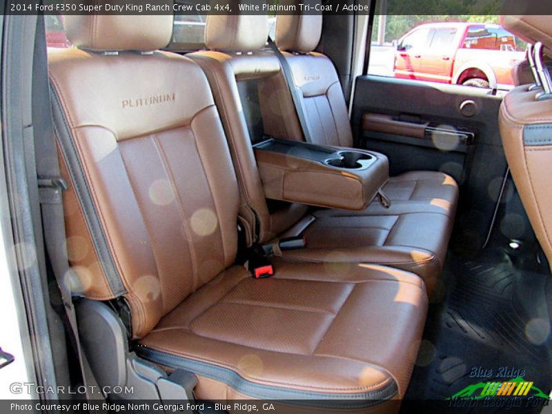 White Platinum Tri-Coat / Adobe 2014 Ford F350 Super Duty King Ranch Crew Cab 4x4