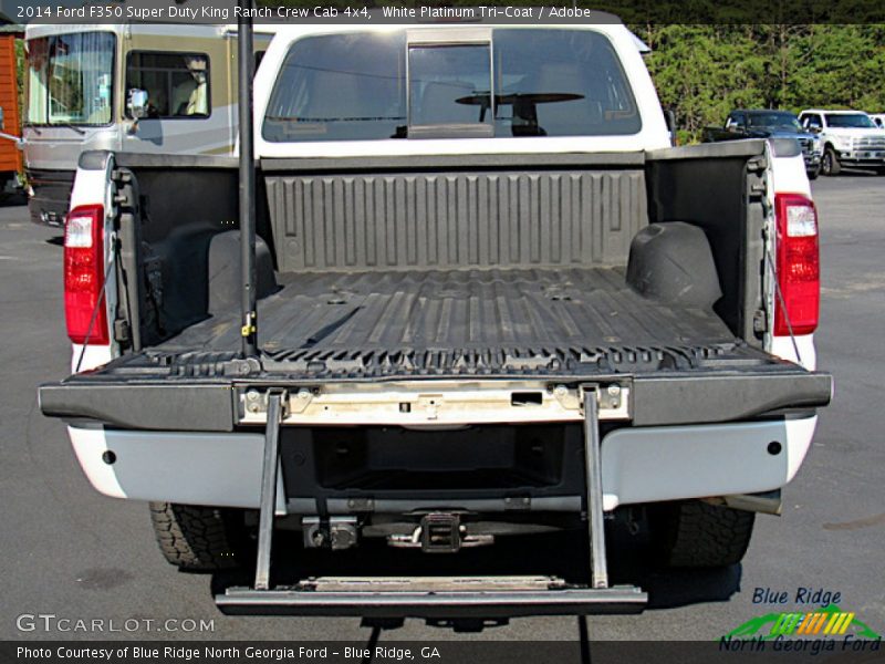 White Platinum Tri-Coat / Adobe 2014 Ford F350 Super Duty King Ranch Crew Cab 4x4