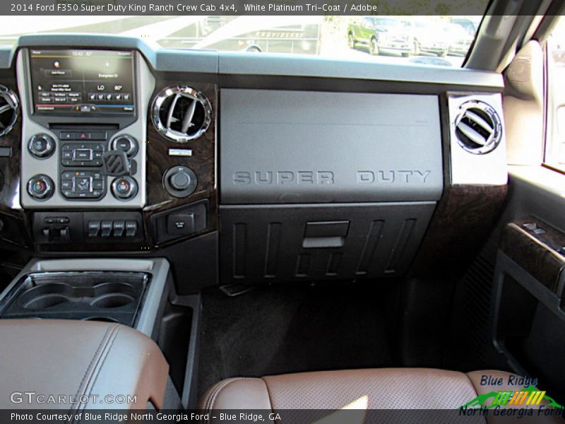 White Platinum Tri-Coat / Adobe 2014 Ford F350 Super Duty King Ranch Crew Cab 4x4