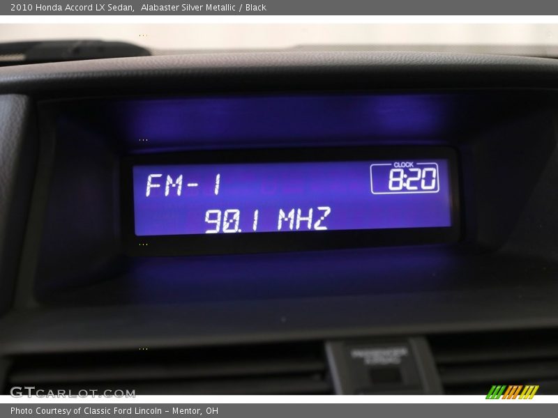 Alabaster Silver Metallic / Black 2010 Honda Accord LX Sedan