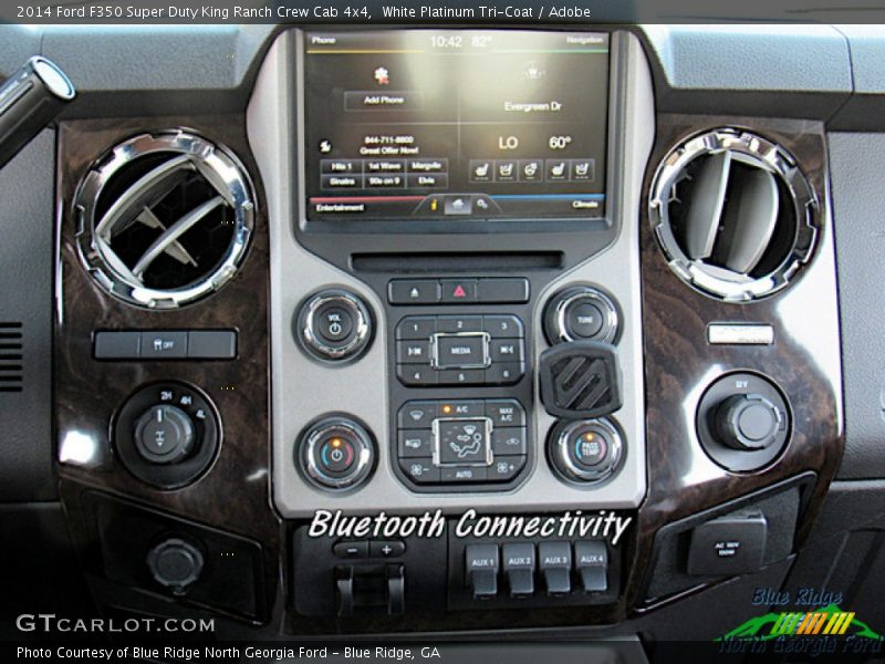 White Platinum Tri-Coat / Adobe 2014 Ford F350 Super Duty King Ranch Crew Cab 4x4