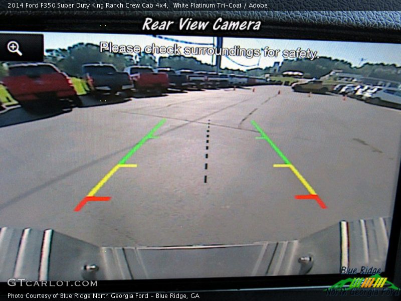 White Platinum Tri-Coat / Adobe 2014 Ford F350 Super Duty King Ranch Crew Cab 4x4