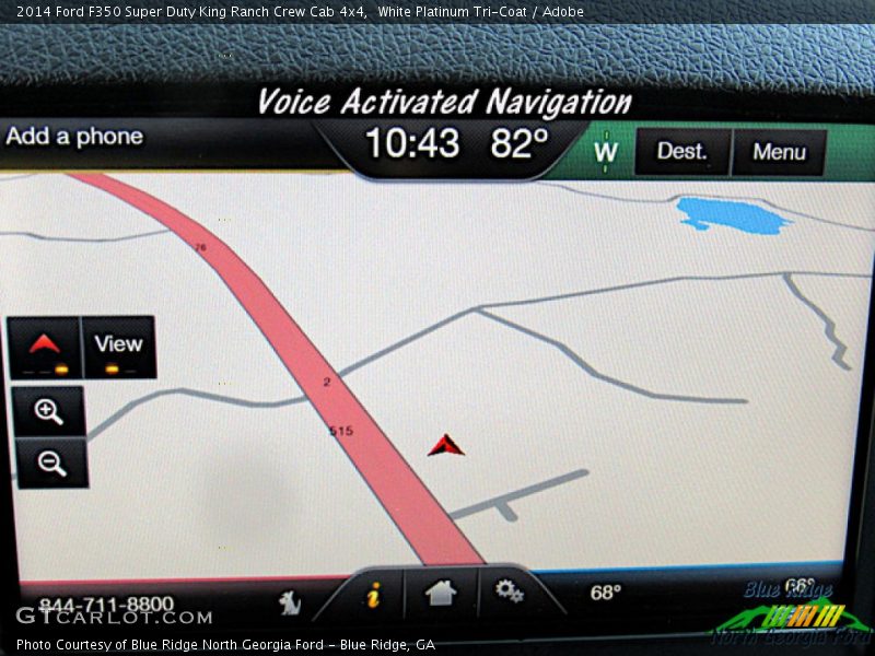 White Platinum Tri-Coat / Adobe 2014 Ford F350 Super Duty King Ranch Crew Cab 4x4